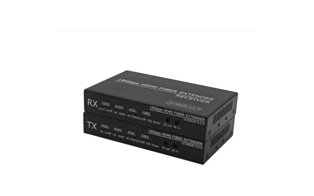 4K60Hz Dual HDMI Output Fiber Extender – alternate view 1