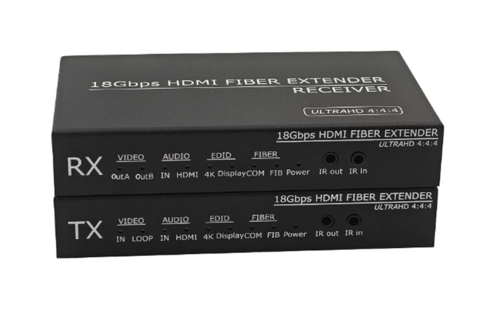 4K60Hz Dual HDMI Output Fiber Extender – alternate view 2