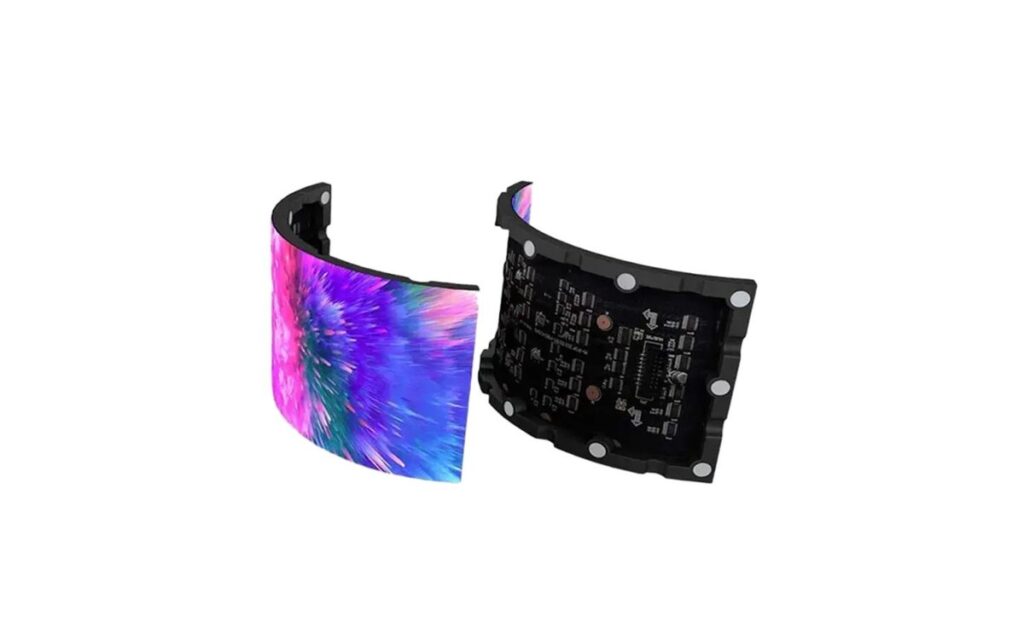 Cylindrical LED Display – flexible module structure