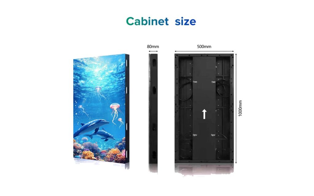 Floor-G Series – cabinet size diagram