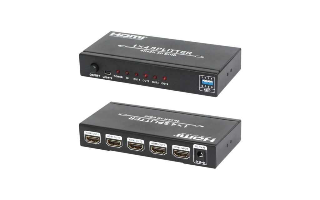 HDMI 1.4 Splitter 1×4 – alternate view 1