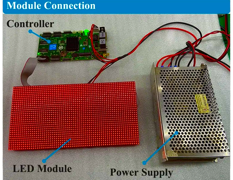 Indoor P2 LED Module 256x128mm – detail 2