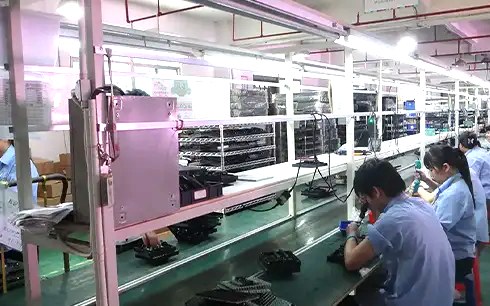 Production workstations for LED display assembly