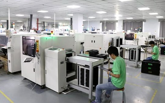 Production lines for LED displays in Shenzhen