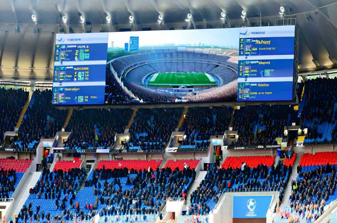 Event screen system for competition and sponsor content.