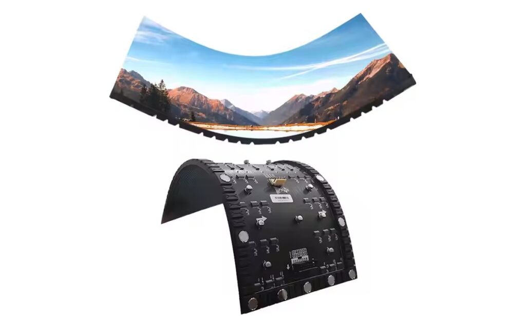 Ribbon-Shaped Series curved modules with rear electronics