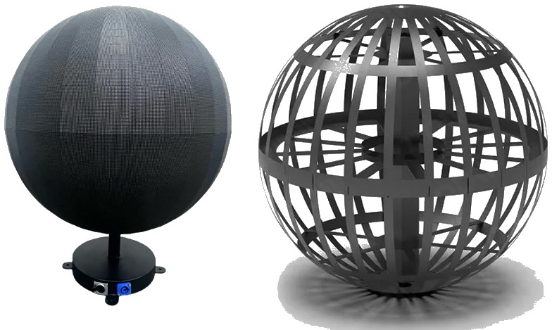 Spherical LED Display – structure options